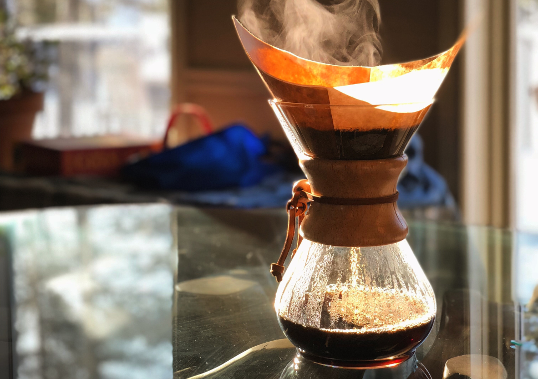Filter coffee in a jug